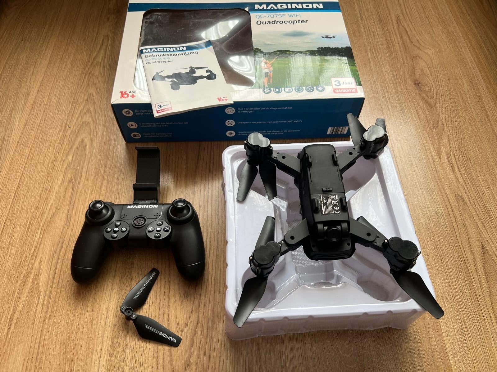 Maginon quadrocopter QC-707SE wifi drone, Ophalen of Verzenden, Zo goed als nieuw, Cameradrone, 15 tot 30 minuten