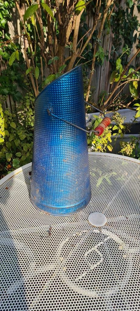 Brocante blauwe kolenkit, Ophalen