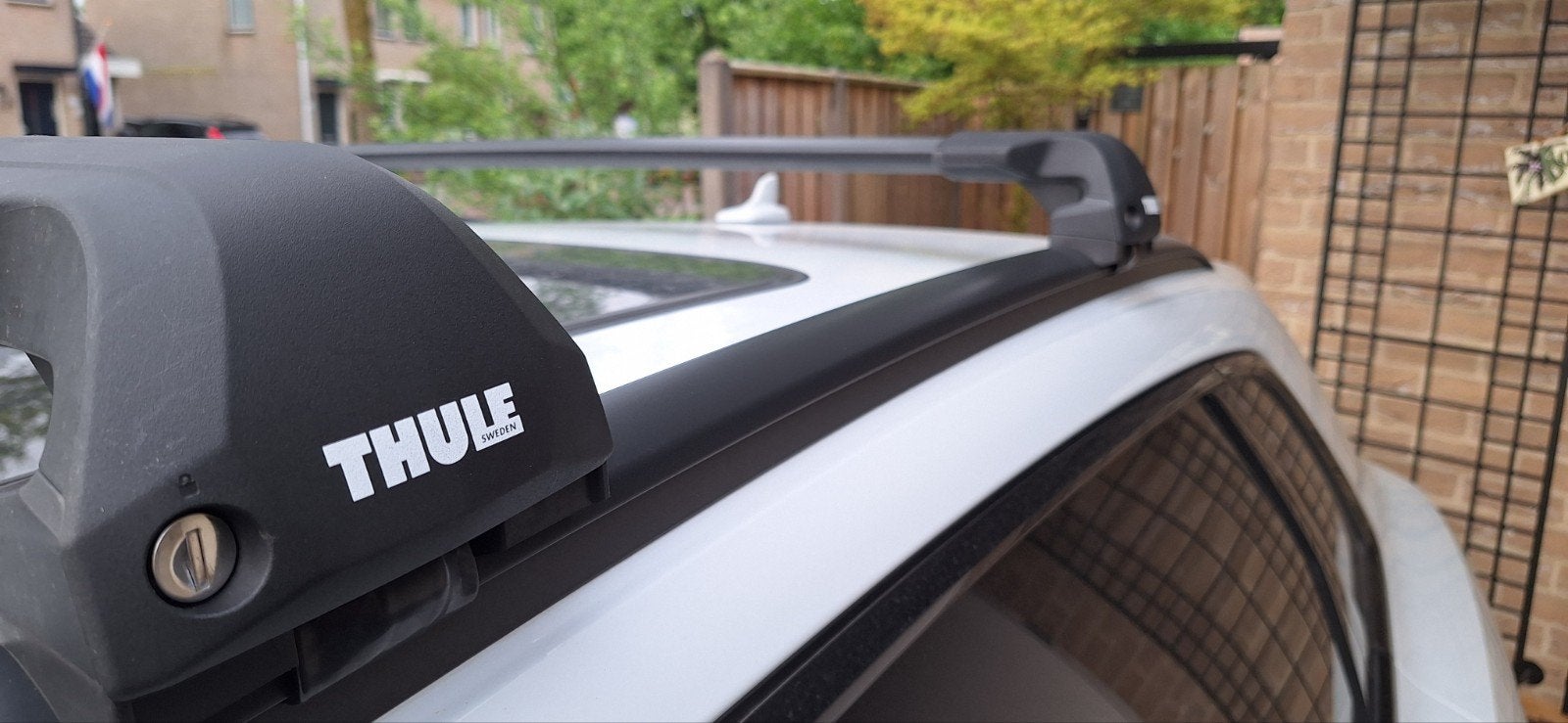 Thule dakdragers WingBar Edge Black Audi Etron 55 SUV, Auto diversen, Dakdragers, Ophalen, Zo goed als nieuw