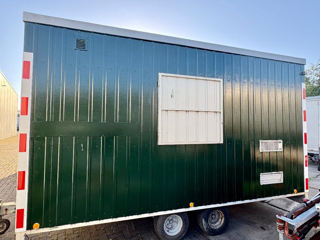 Te koop snelverkeer schaftwagen bouwkeet tandemasser, Doe-het-zelf en Verbouw, Bouwketen en Schaftketen, Ophalen, Gebruikt