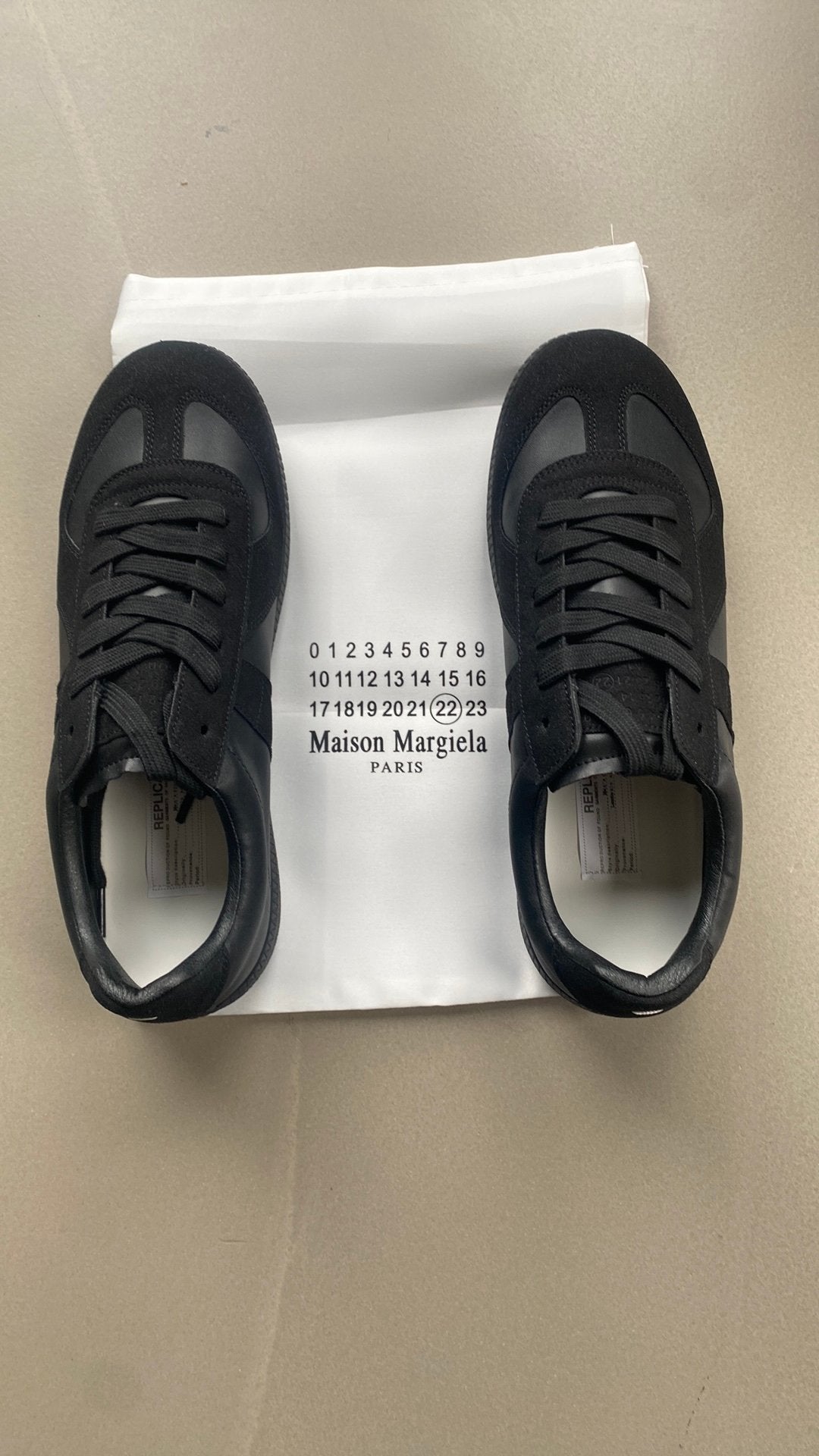 Maison Margeila sneakers | zwart, Verzenden, Zwart, Nieuw, Sneakers of Gympen