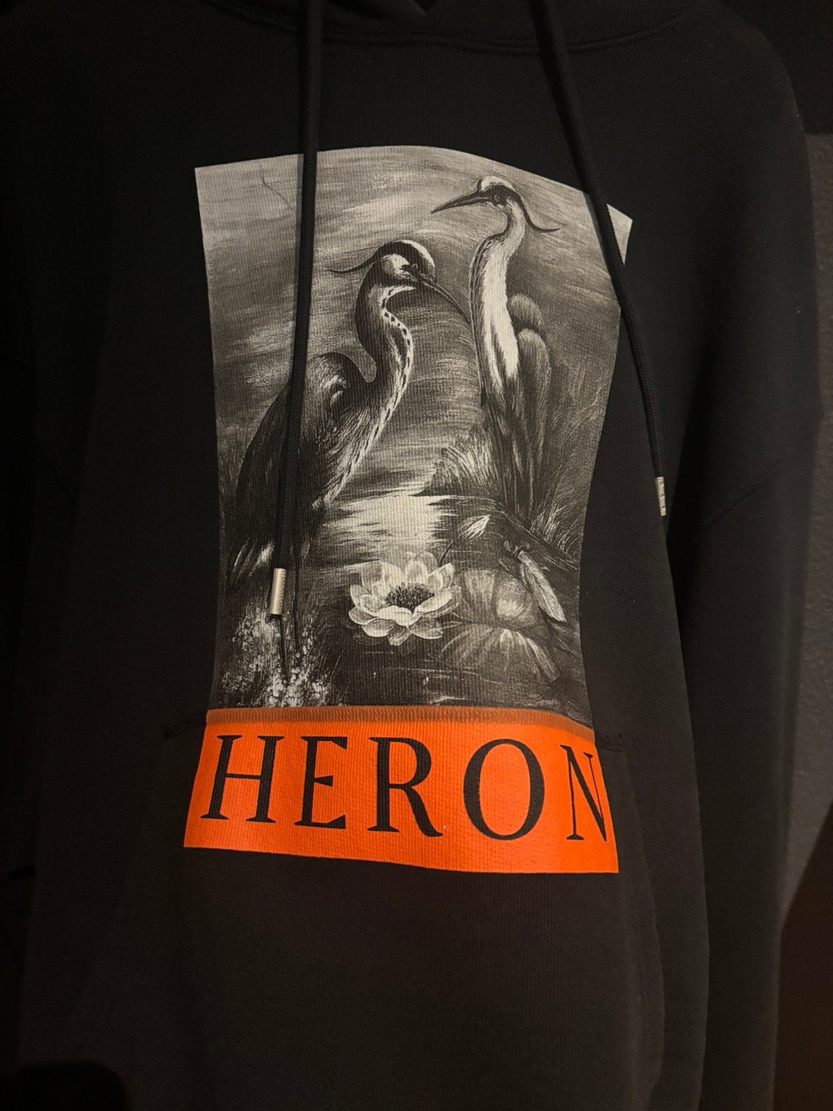 Heron Preston hoodie maat M, Ophalen, Zo goed als nieuw, Maat 48/50 (M), Zwart