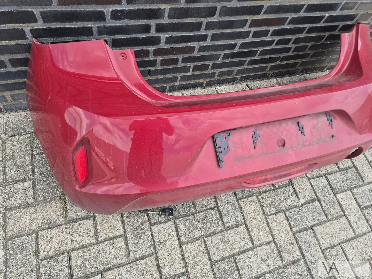 Achterbumper bumper Opel Corsa F 2019 - 2025 rood met balk, Gebruikt, -, -, Opel