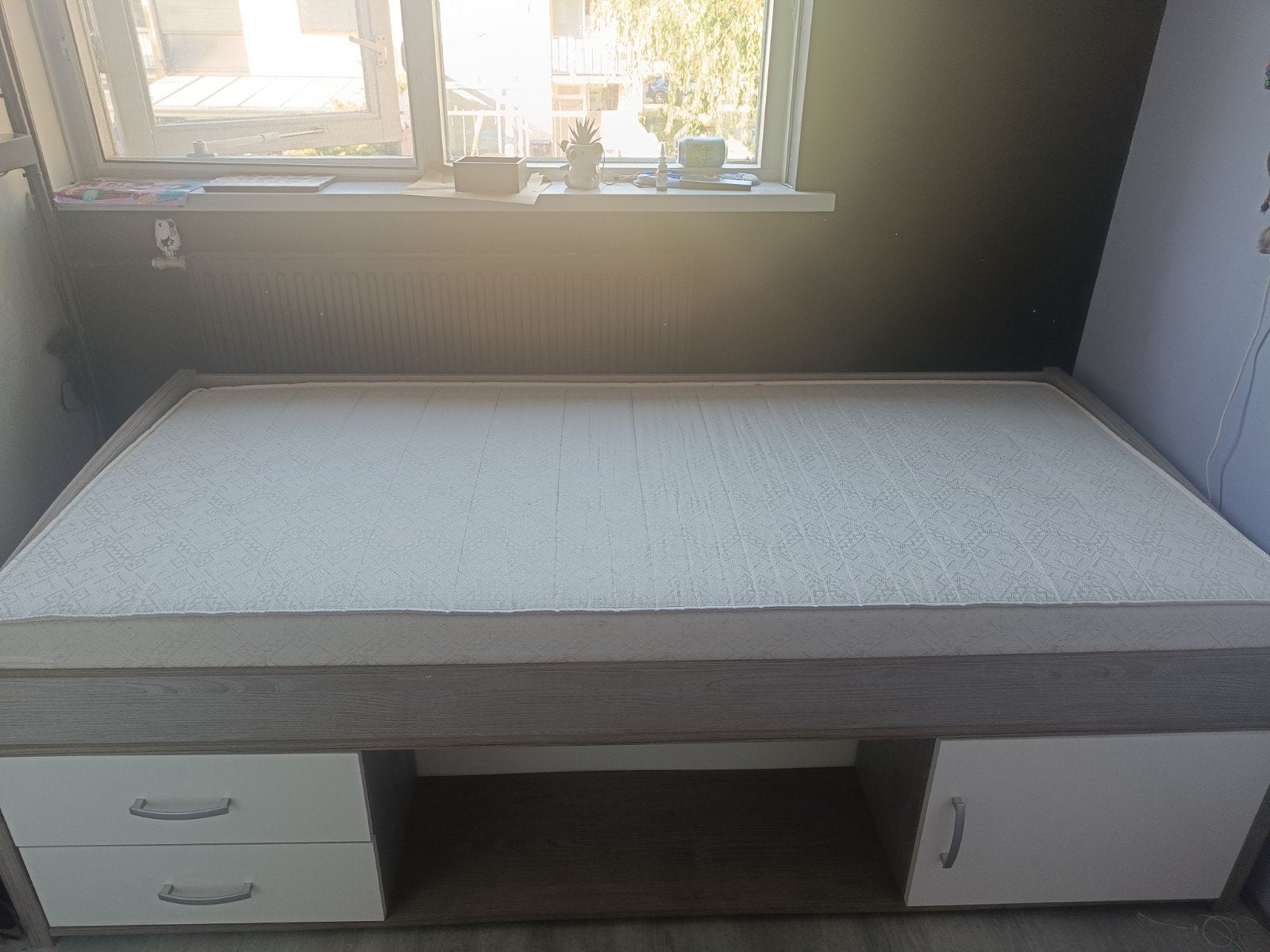 bed 1 persoons 90x200, Ophalen, Gebruikt, 90 cm, Eenpersoons