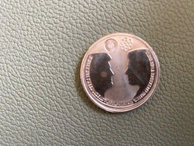 10  euro huwelijksmunt 2002 van zilver Maxima en Willem A., Postzegels en Munten, Munten | Nederland, Ophalen of Verzenden, Koningin Beatrix
