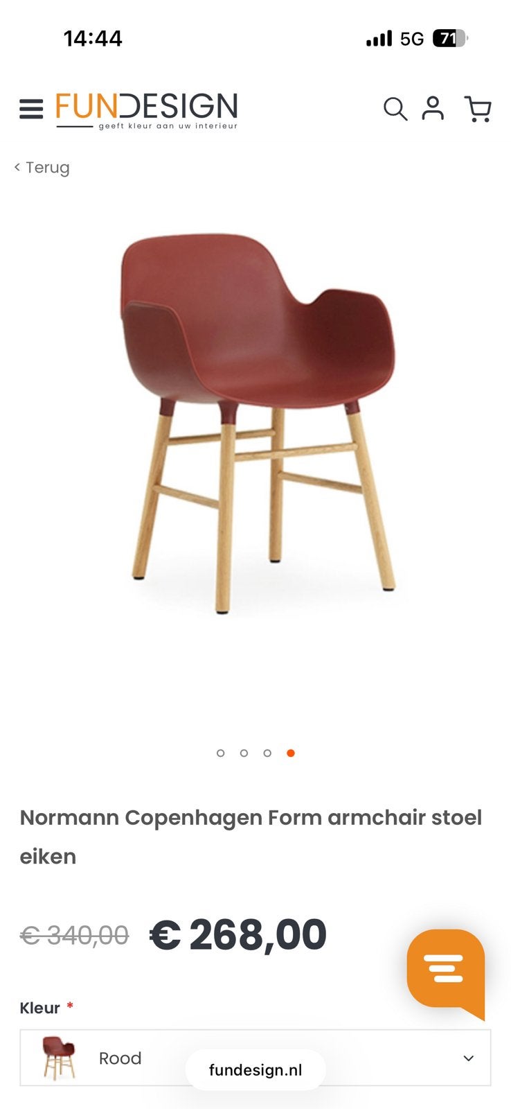 Normann Copenhagen Form Chair stoel, Ophalen, Kunststof, Gebruikt, Vijf, Zes of meer stoelen