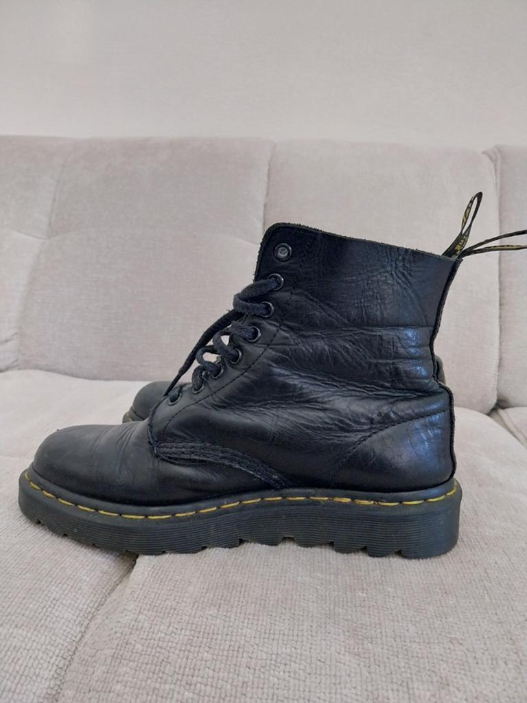 Dr. Martens 1460 Pascal Virginia Leer Laarzen Zwart, Ophalen of Verzenden