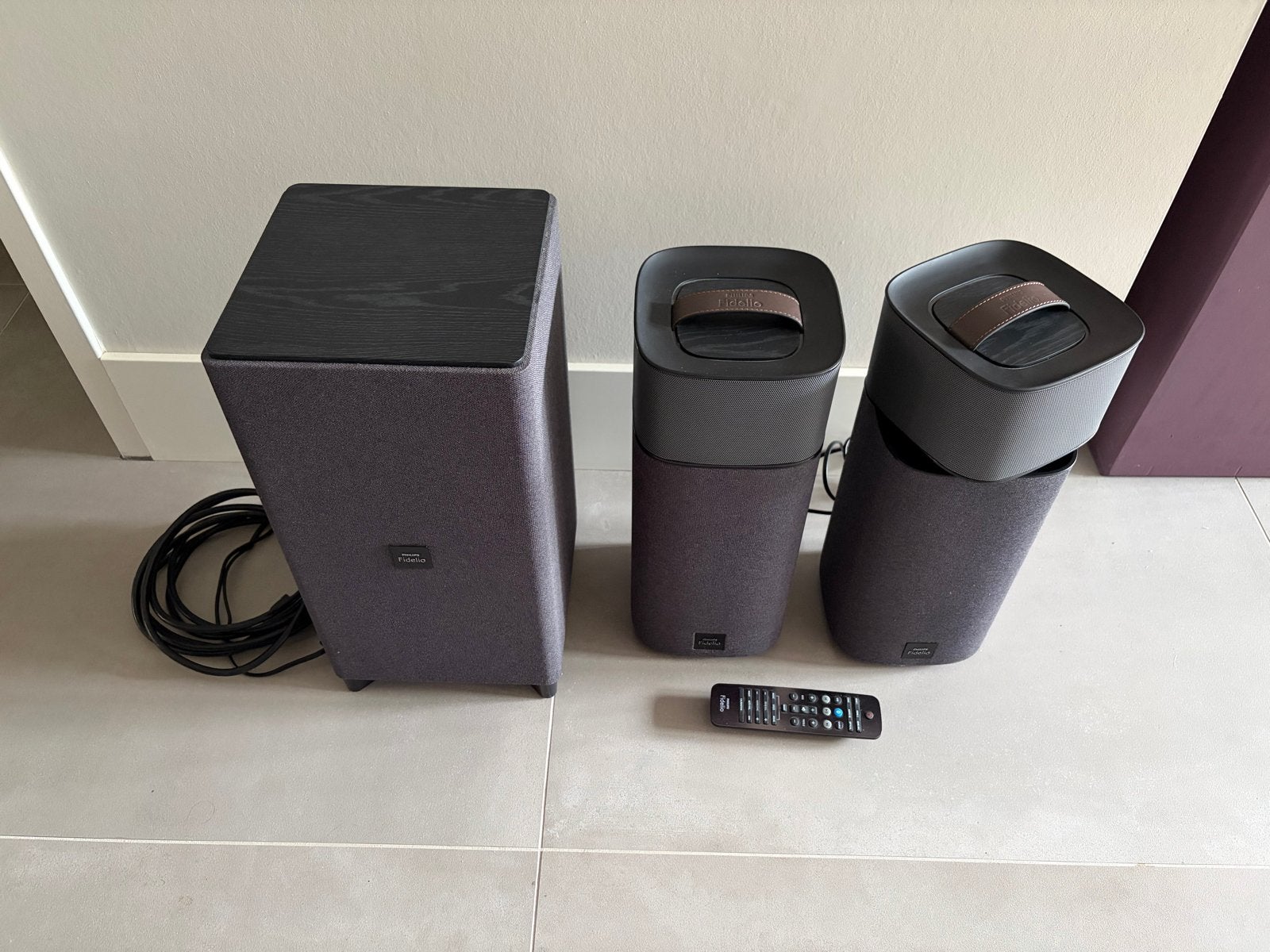 Philips Fidelio E6 home cinema set, Ophalen, Philips, Gebruikt, 70 watt of meer