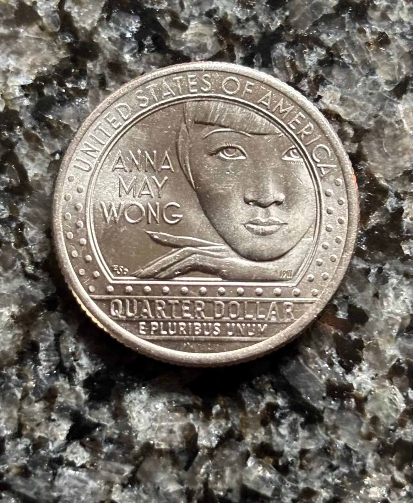 Quarter Dollar 2022 - Anna May Wong, Postzegels en Munten, Verzenden, Noord-Amerika, Losse munt
