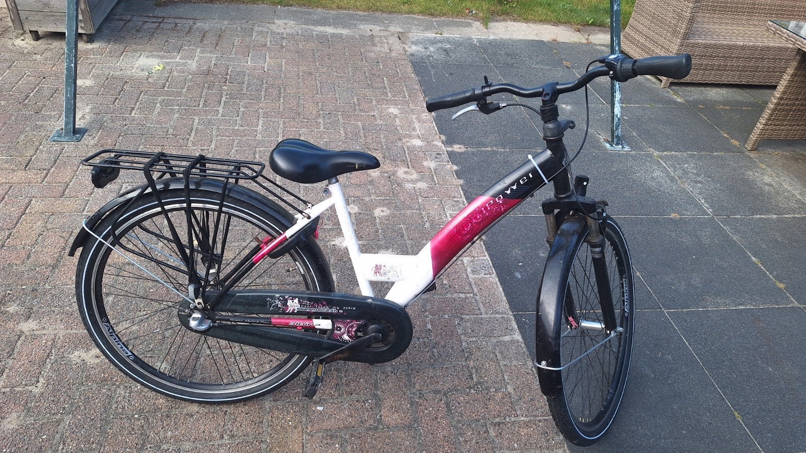 meisjes fiets 26 inch, Ophalen, Gebruikt, 26 inch of meer
