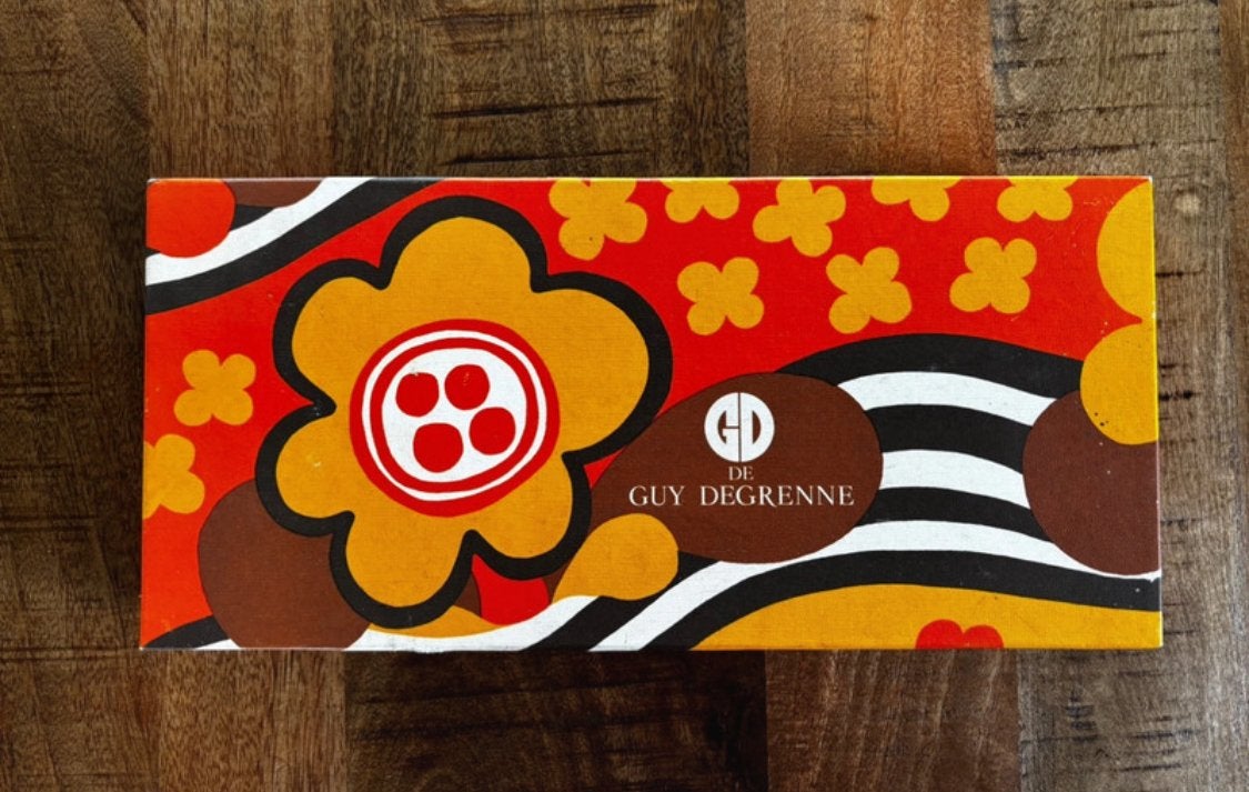 Vintage Guy Degrenne Eierdopset met Lepeltjes in Doos, Antiek en Kunst, Ophalen of Verzenden