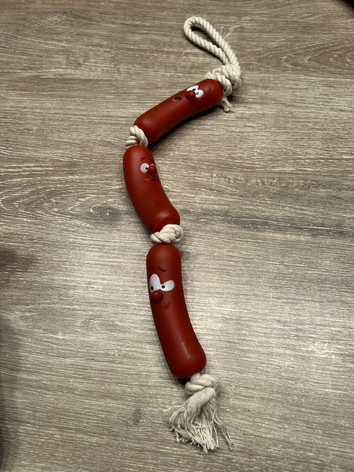 Hond of honden speelgoed / nieuw / worst met touw, Ophalen of Verzenden, Zo goed als nieuw