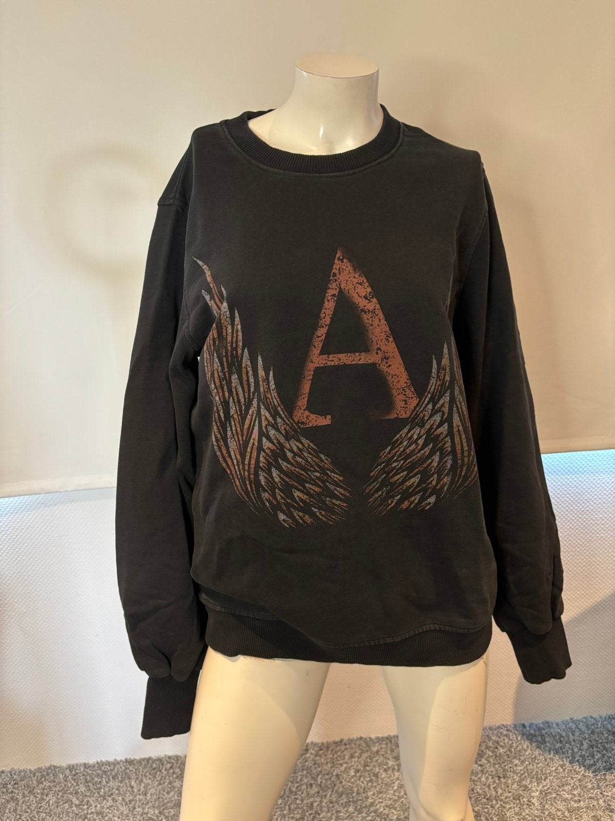 Alix sweater met leuke print maat m, Ophalen of Verzenden, Zo goed als nieuw, Maat 38/40 (M), Zwart