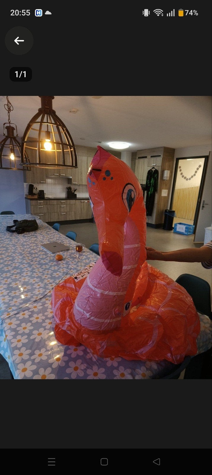Opblaasbare flamingo zwemband., Minder dan 80 cm, Opblaaszwembad, Rond, Ophalen of Verzenden