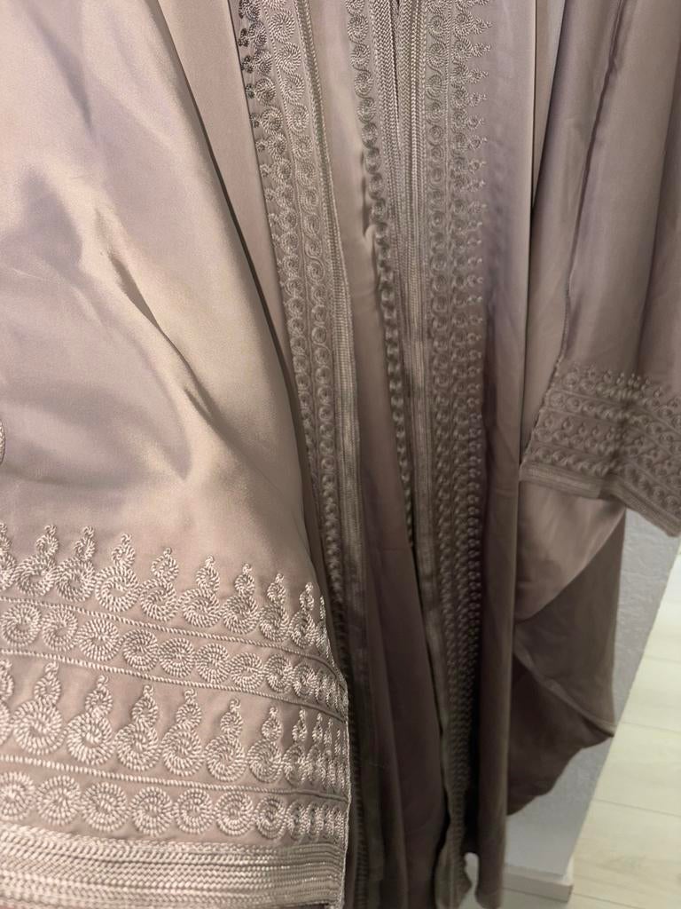 Marrokaanse Jellaba, kimono jurk, Beige, Maat 42/44 (L), Nieuw, Ophalen of Verzenden