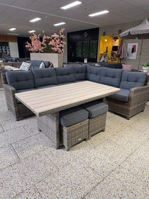 Alaska lounge-dining set, Ophalen, 5 zitplaatsen, Bank, Zo goed als nieuw