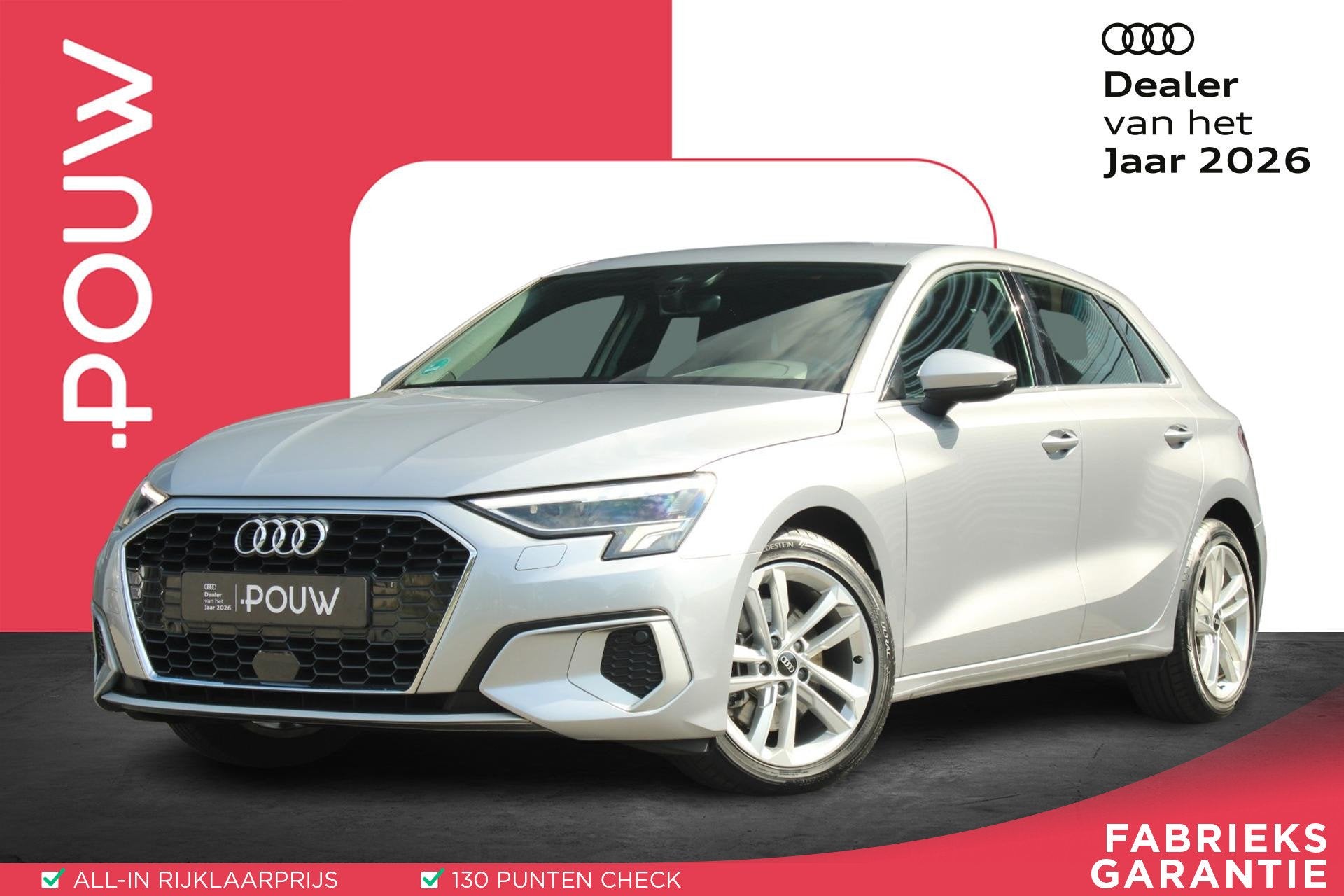 Audi A3 Sportback 35 TFSI 150pk Business edition | Trekhaak, Auto's, 12 maanden, Stof, 4 cilinders, Automatische klimaatregeling