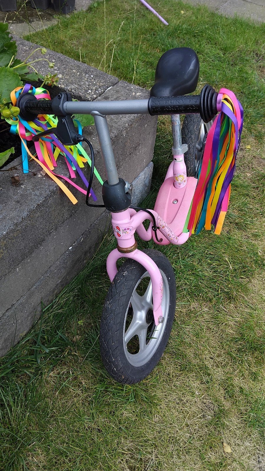 Roze puky loopfiets, Ophalen