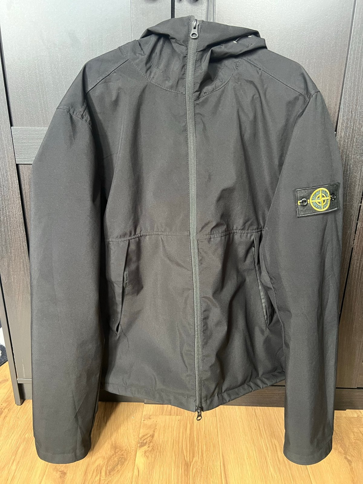 Stone Island Jas Zwart Maat M, Kleding | Heren, Ophalen of Verzenden, Zo goed als nieuw, Maat 48/50 (M), Zwart