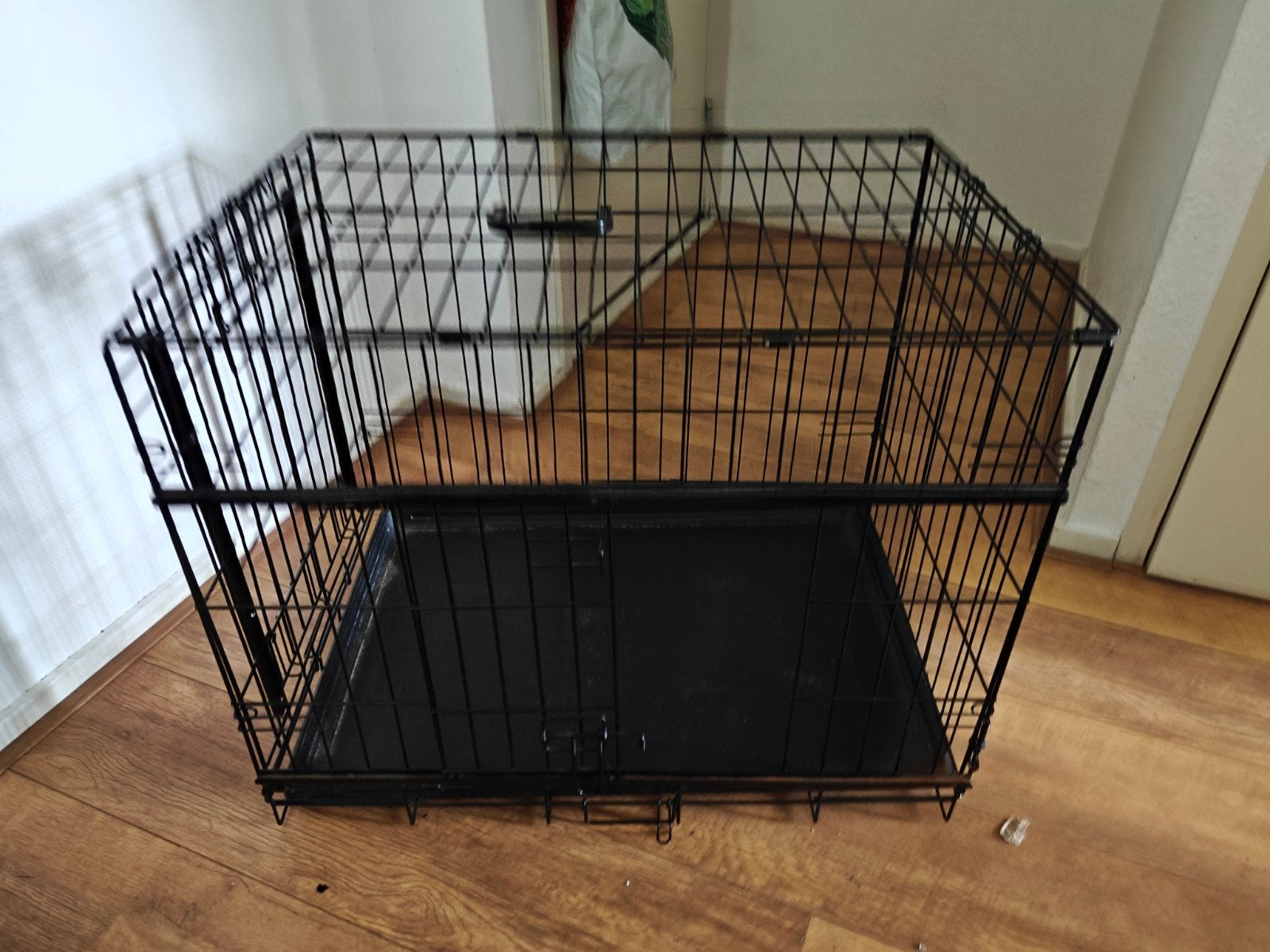 Hondenbench staal met schuifdeuren - 76x53x61 cm, Dieren en Toebehoren, Hondenhokken, Ophalen, 75 tot 110 cm, Minder dan 65 cm