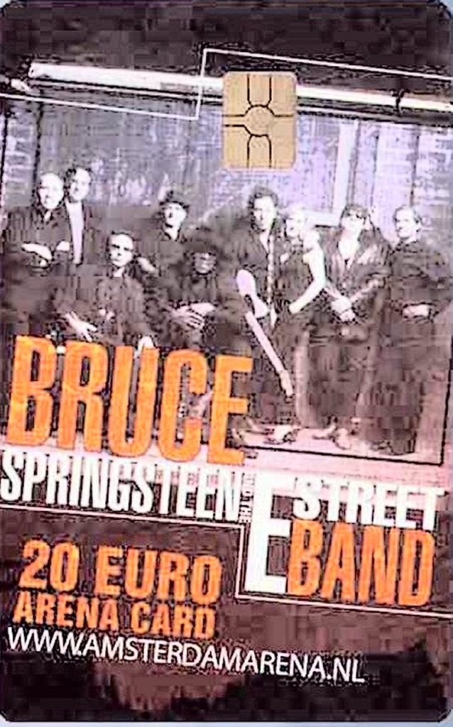 ArenA kaart A096 Bruce Springsteen EStreet Band gebruikt, Verzenden, Nederland