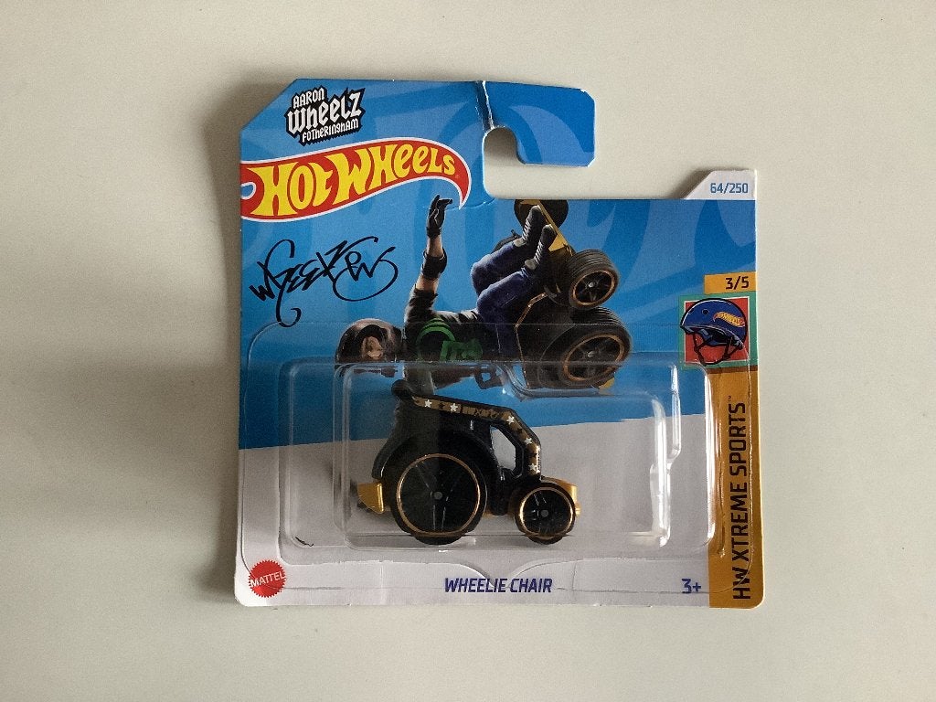 Mattel Hot Wheels Wheelie Chair - nieuw, Ophalen of Verzenden, Nieuw, Handbewogen rolstoel