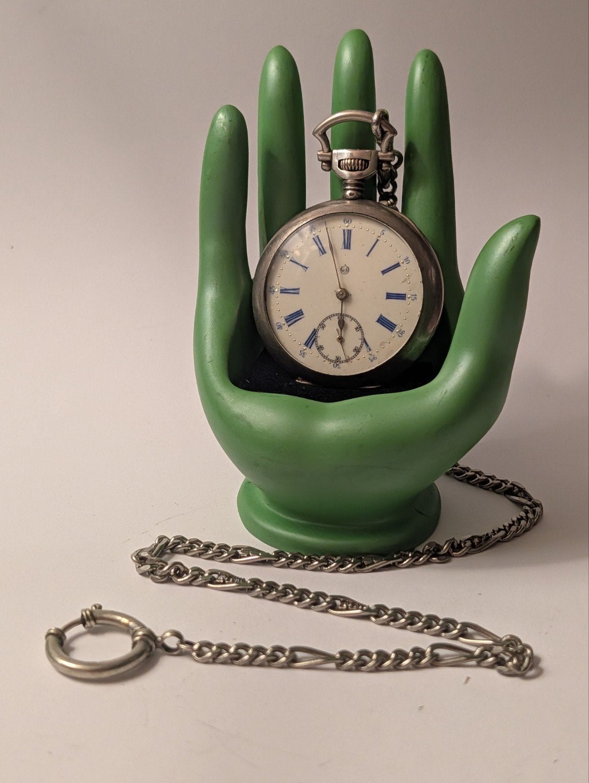 Zilveren Zakhorloge - Werkt Perfect, Overige merken, Zakhorloge, Ophalen of Verzenden, Met ketting