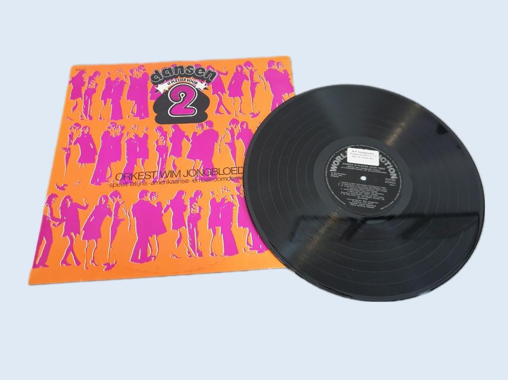 Dansen is Plezier voor 2 - Orkest Wim Jongbloed - lp~ HH8434, Ophalen of Verzenden, Gebruikt, 12 inch