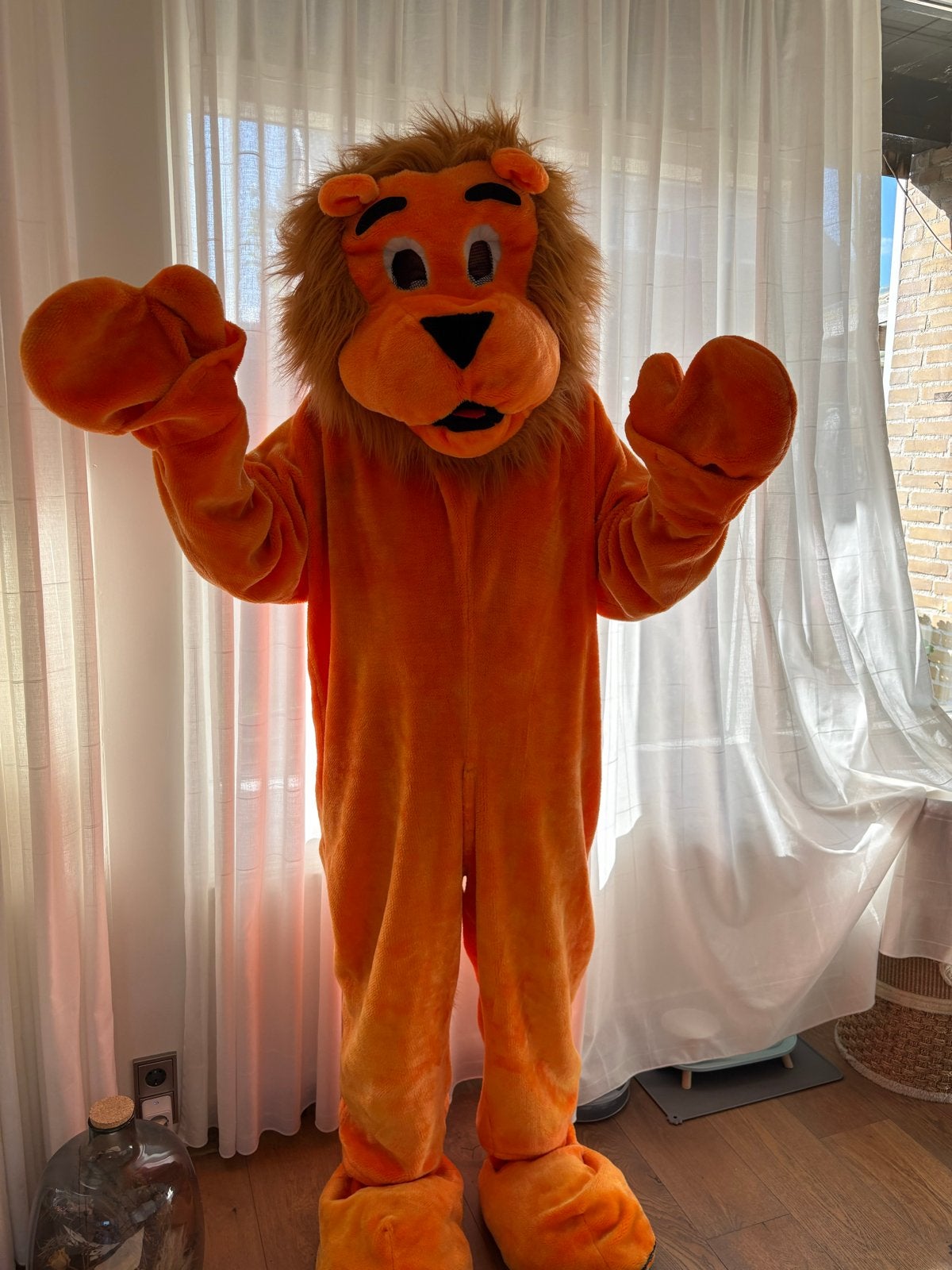 Mooi origineel Oranje Leeuw Mascotte Pak  EK WK voetbal enz, Ophalen of Verzenden, Gebruikt, Overige typen
