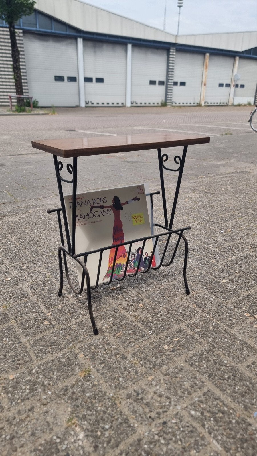 Vintage lectuurbak lp rek jaren 70, Huis en Inrichting, Ophalen, Gebruikt, ,, ,