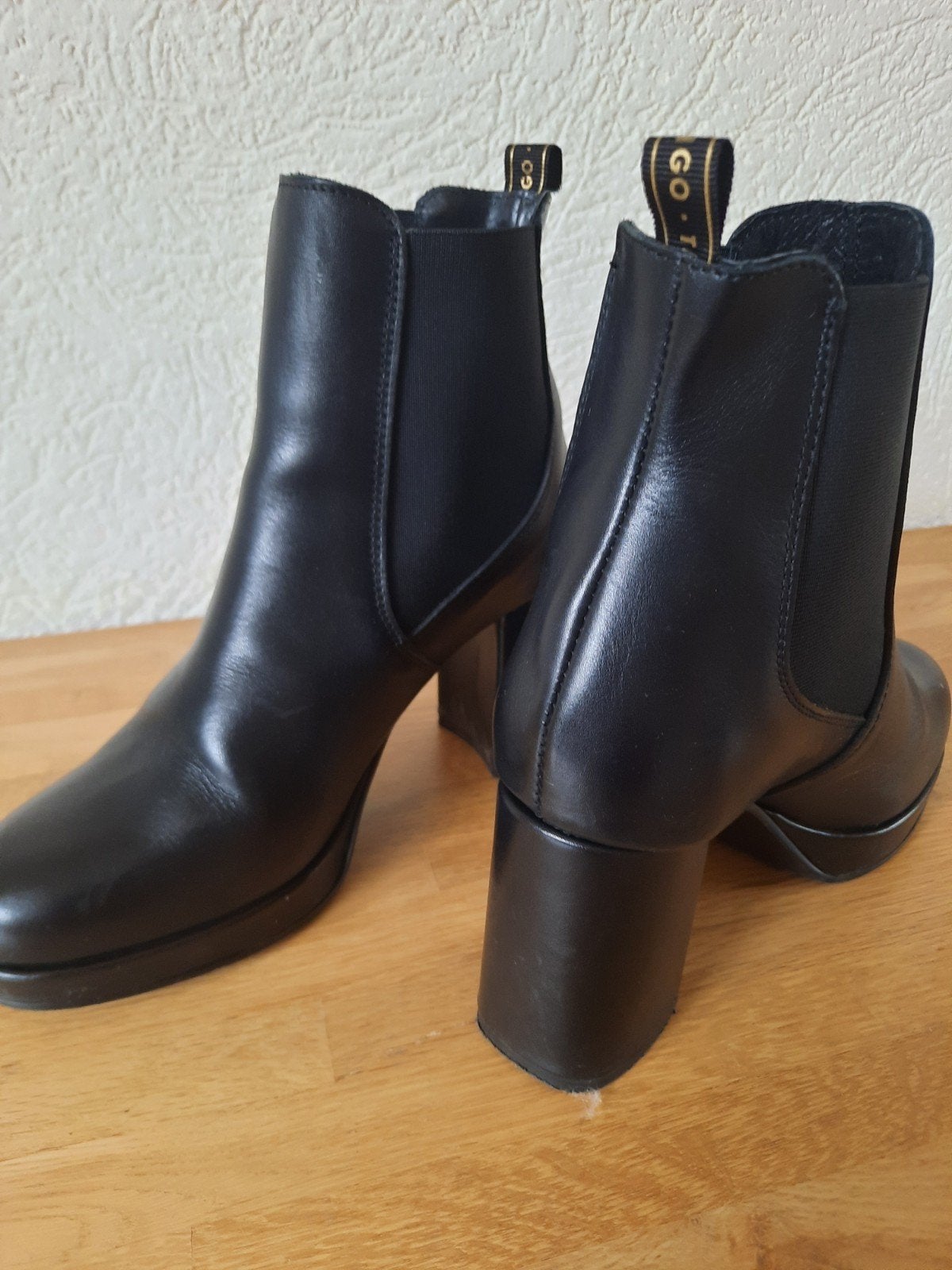 Tango, hoge enkellaarsje, zwart, maat 37, leer., Tango, Zwart, Lage of Enkellaarzen, Ophalen of Verzenden