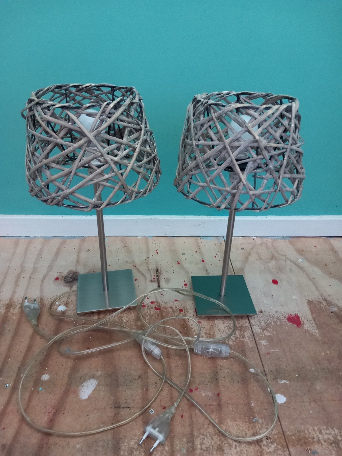 Twee leuke tafel lampen, Ophalen, Zo goed als nieuw