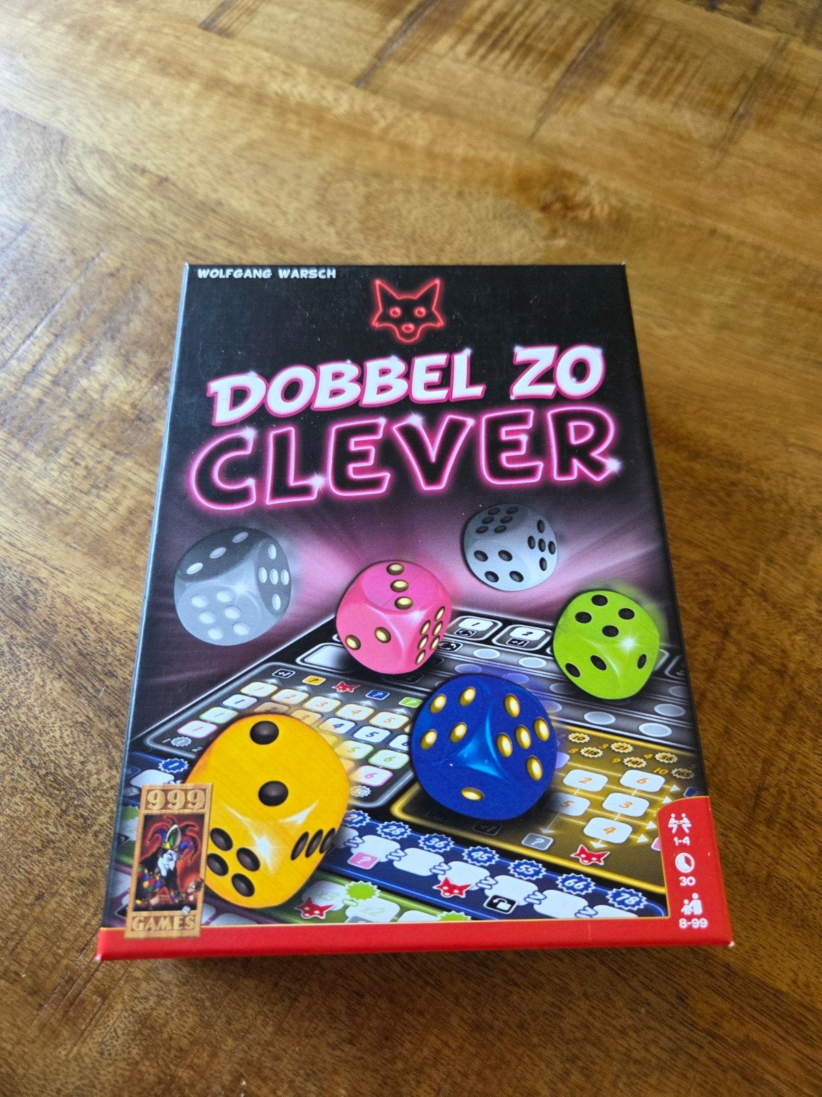 Dobbel Zo Clever, Drie of vier spelers, Ophalen, Zo goed als nieuw, 999 Games