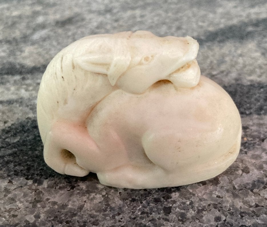 Okimono of Netsuke paard, Ophalen of Verzenden