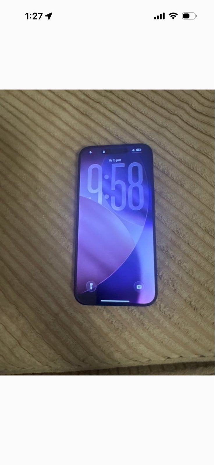 iPhone 15 Pro Max - 86% batterijconditie, Telecommunicatie, Mobiele telefoons | Apple iPhone, 86 %, Blauw, IPhone 15 Pro Max, Zo goed als nieuw