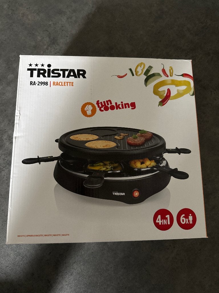 TriStar Raclette gourmet NIEUW, Ophalen, Nieuw, 8 personen of meer
