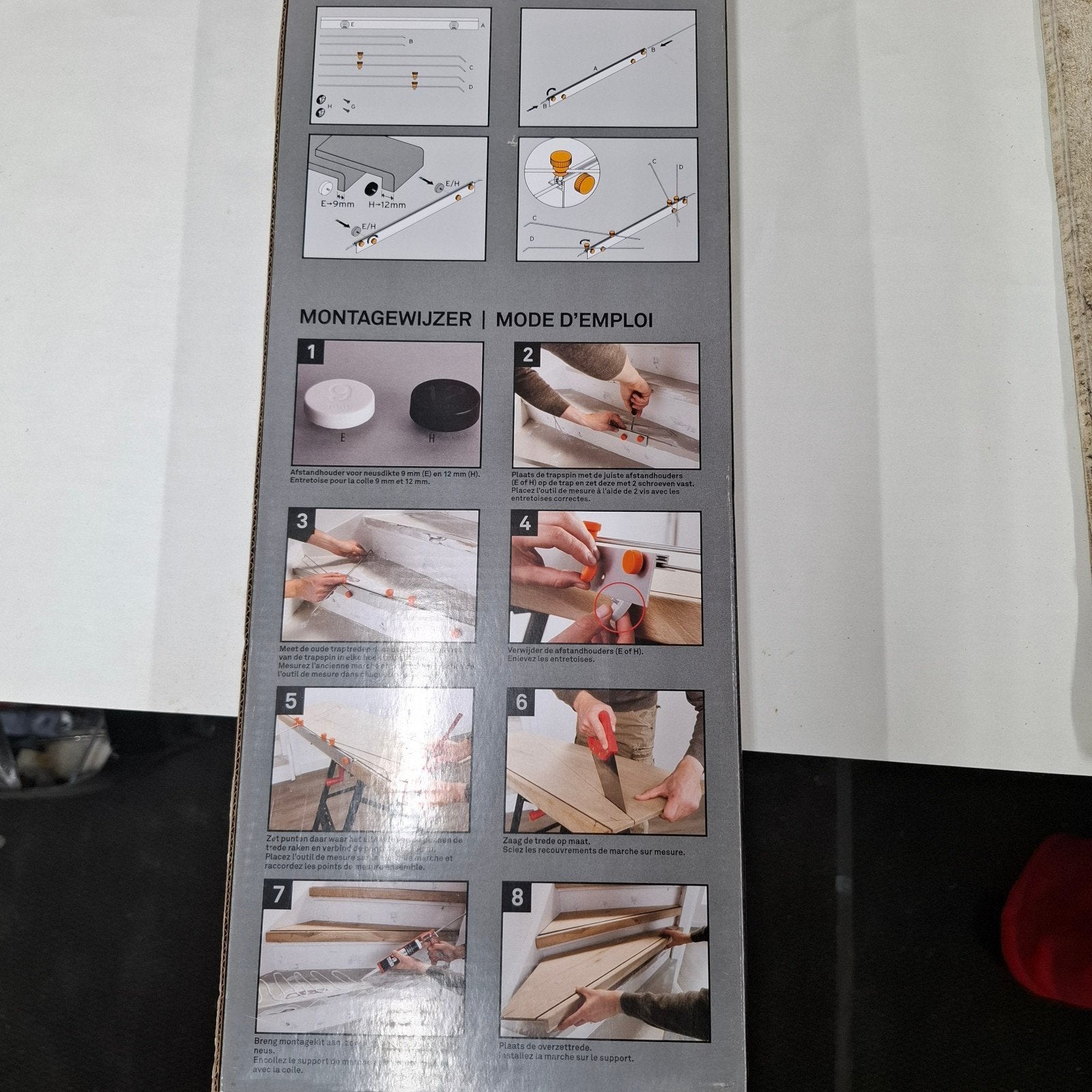 Trapspin meetinstrument voor traprenovatie - Nieuw in doos, Ophalen of Verzenden, Zo goed als nieuw, Overige typen, Overige merken