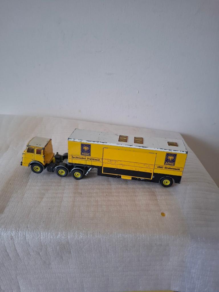 Vintage Siku Adac vrachtwagen zie de foto's, Hobby en Vrije tijd, Modelauto's | 1:50, Ophalen of Verzenden, Gebruikt