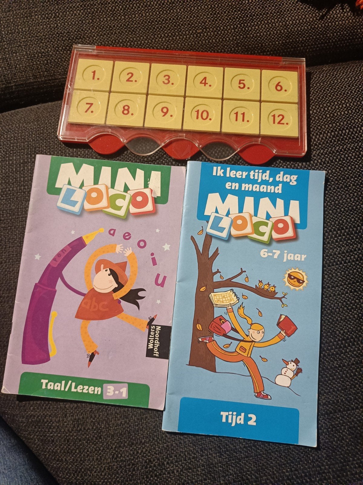 Mini Loco met Taal/Lezen en Tijd 2 boekjes, Ophalen of Verzenden, Zo goed als nieuw, Taal en Lezen