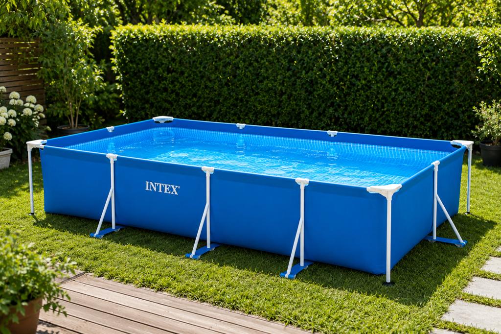 Zwembad Intex 450x220x84, Tuin en Terras, Zwembaden, Ophalen, Gebruikt, 200 tot 300 cm, 80 tot 120 cm