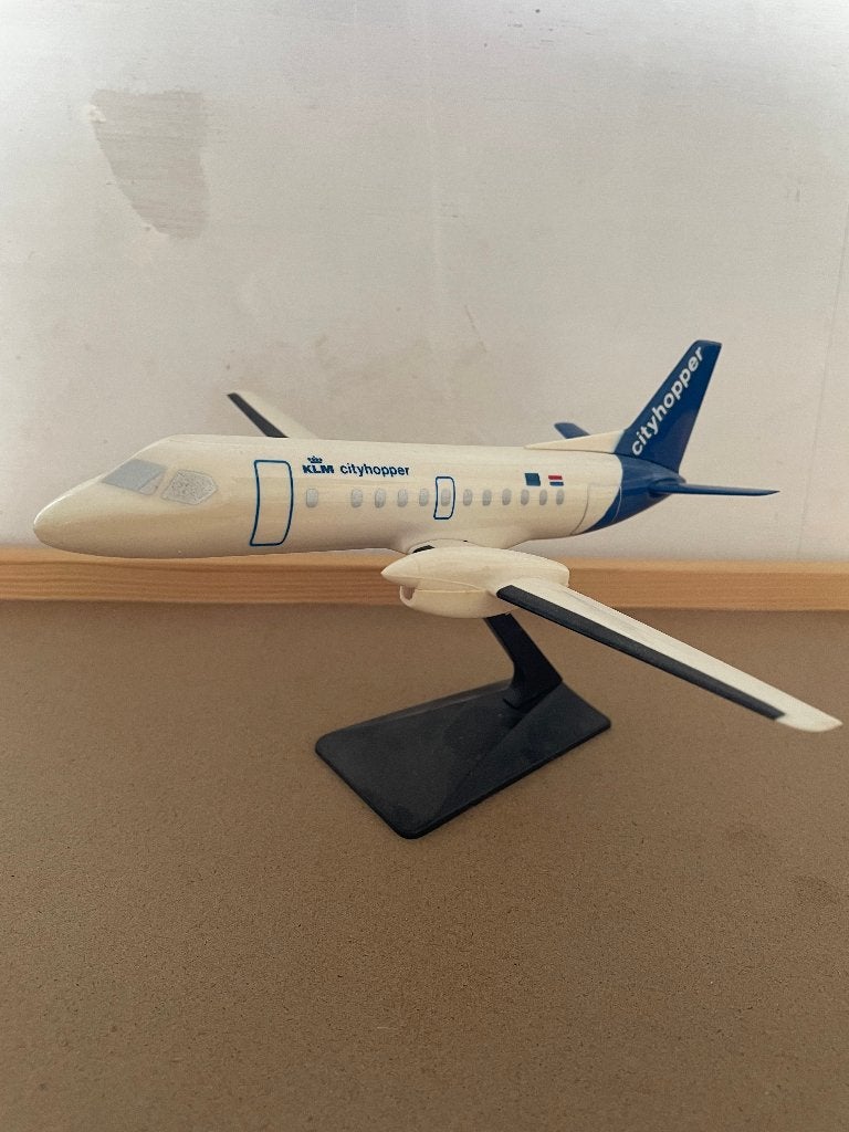 Fokker KLM Cityhopper Vliegtuig model, Overige merken, 1:72 tot 1:144, Gebruikt, Ophalen of Verzenden