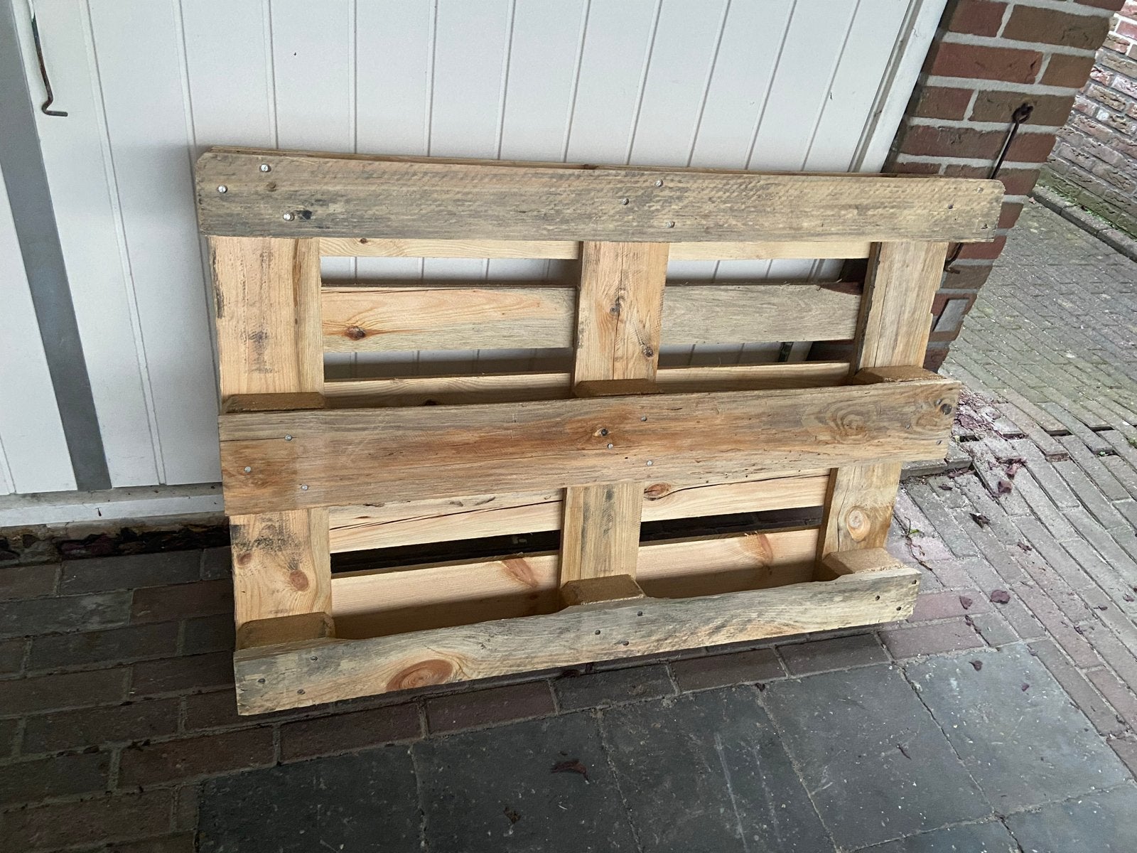 Stevige houten pallet - Ideaal voor transport of decoratie, Ophalen, Gebruikt, Hout, 20 tot 50 mm