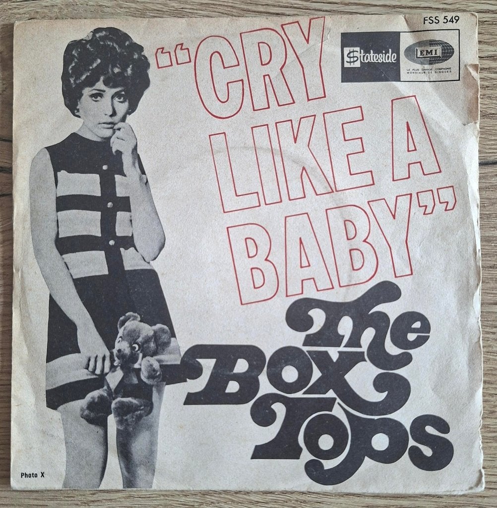 Box Tops Franse single Cry Like A Baby, Gebruikt, 7 inch, Single, Ophalen of Verzenden