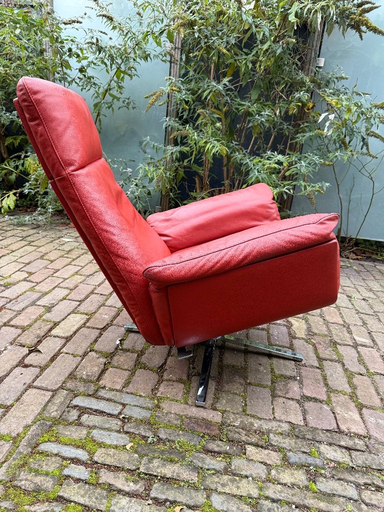 FSM Shelbey Lounge Fauteuil, draaistoel, leer voetensteun, Ophalen, Leer, Loungen Mancave Relaxen comfortabel, 75 tot 100 cm