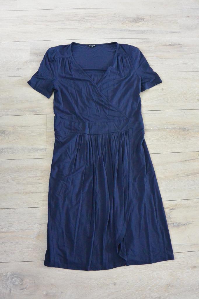 Caroline Biss - Donkerblauwe jurk - maat 38, Maat 38/40 (M), Blauw, Ophalen of Verzenden, Knielengte