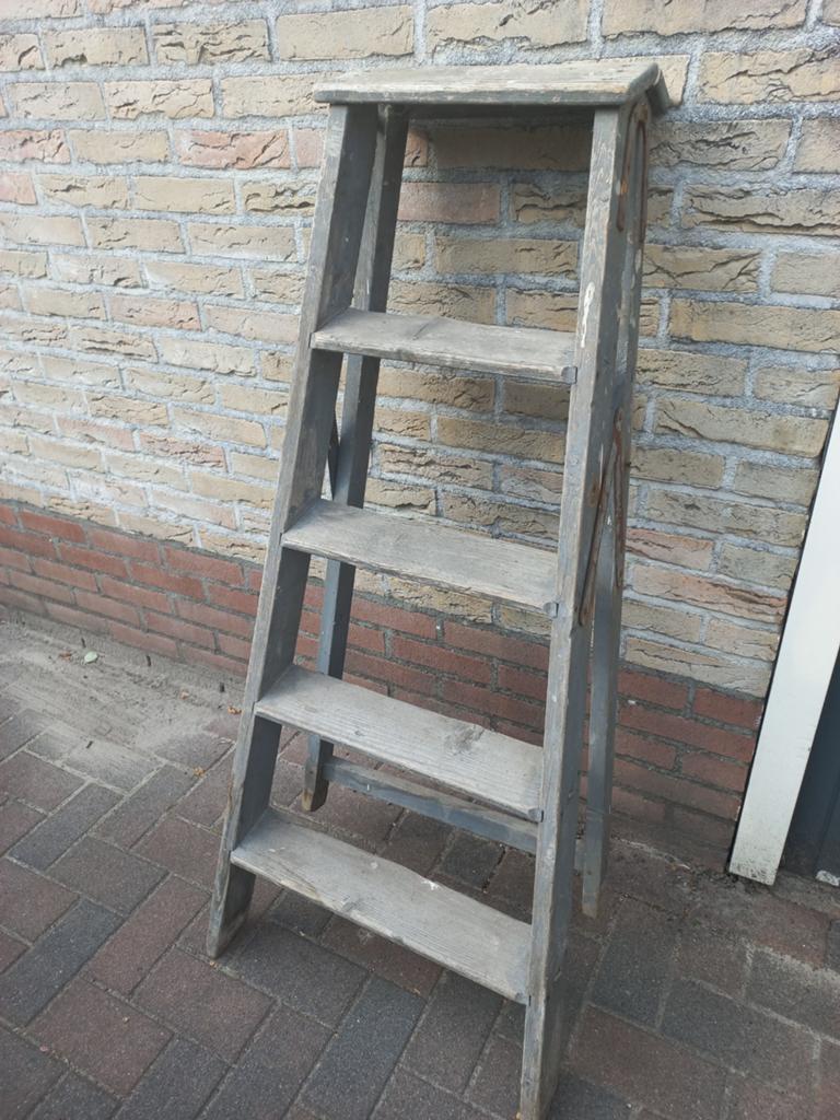 Decoratie ladder., Huis en Inrichting, Ophalen, Hout, Nieuw, Overige typen