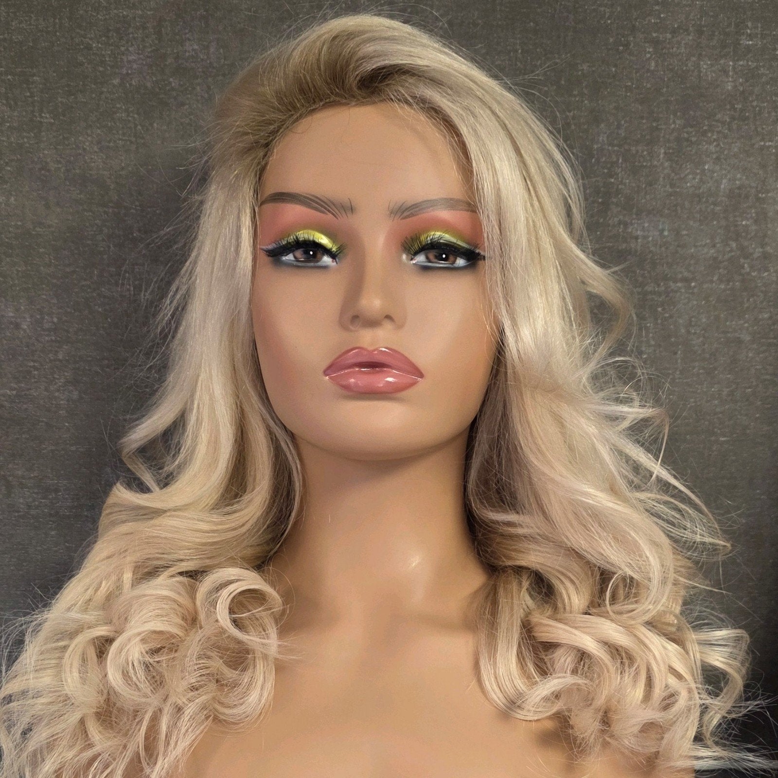 Lace wig echt haar, Ophalen of Verzenden, Zo goed als nieuw, Pruik of Haarverlenging