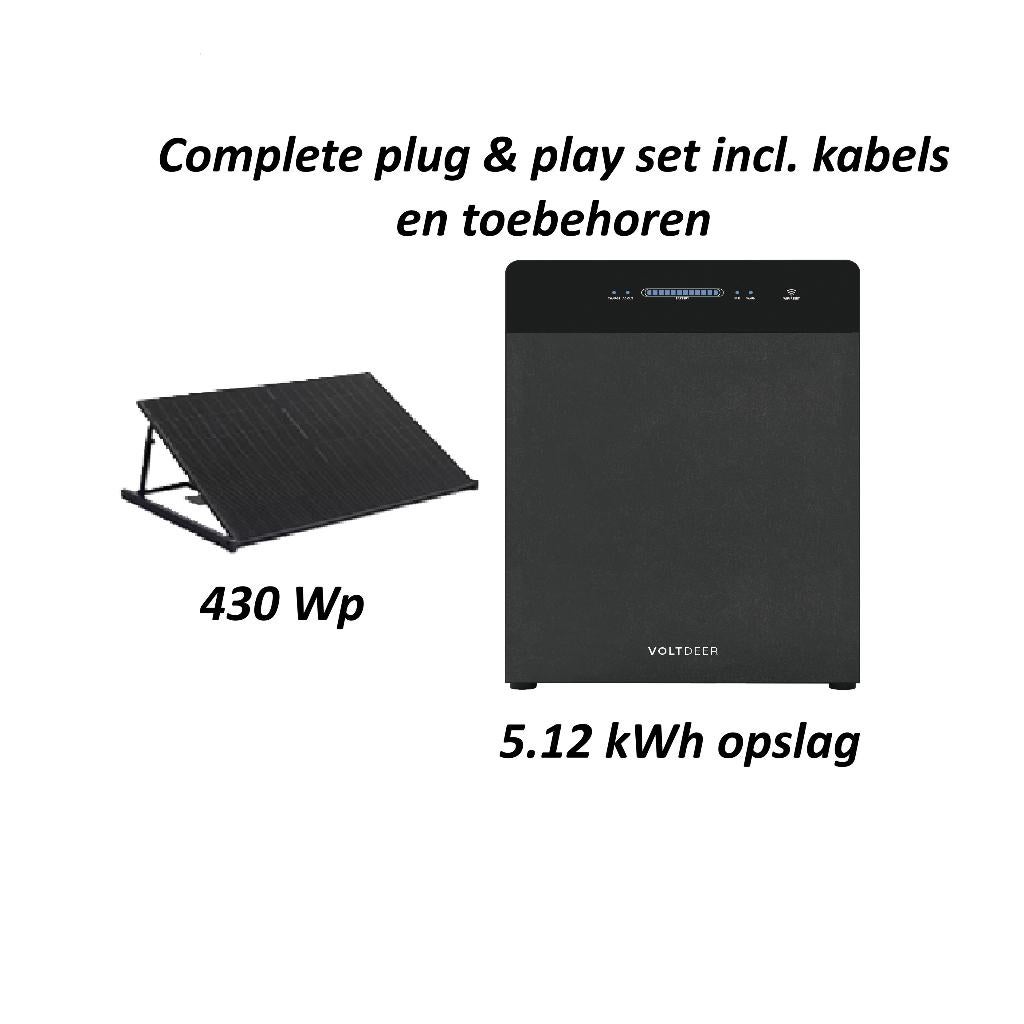 Voltdeer SR5000 + Plug in Zonnepaneelset 430 Wp COMPLETE SET, Ophalen, Nieuw, Voltdeer
