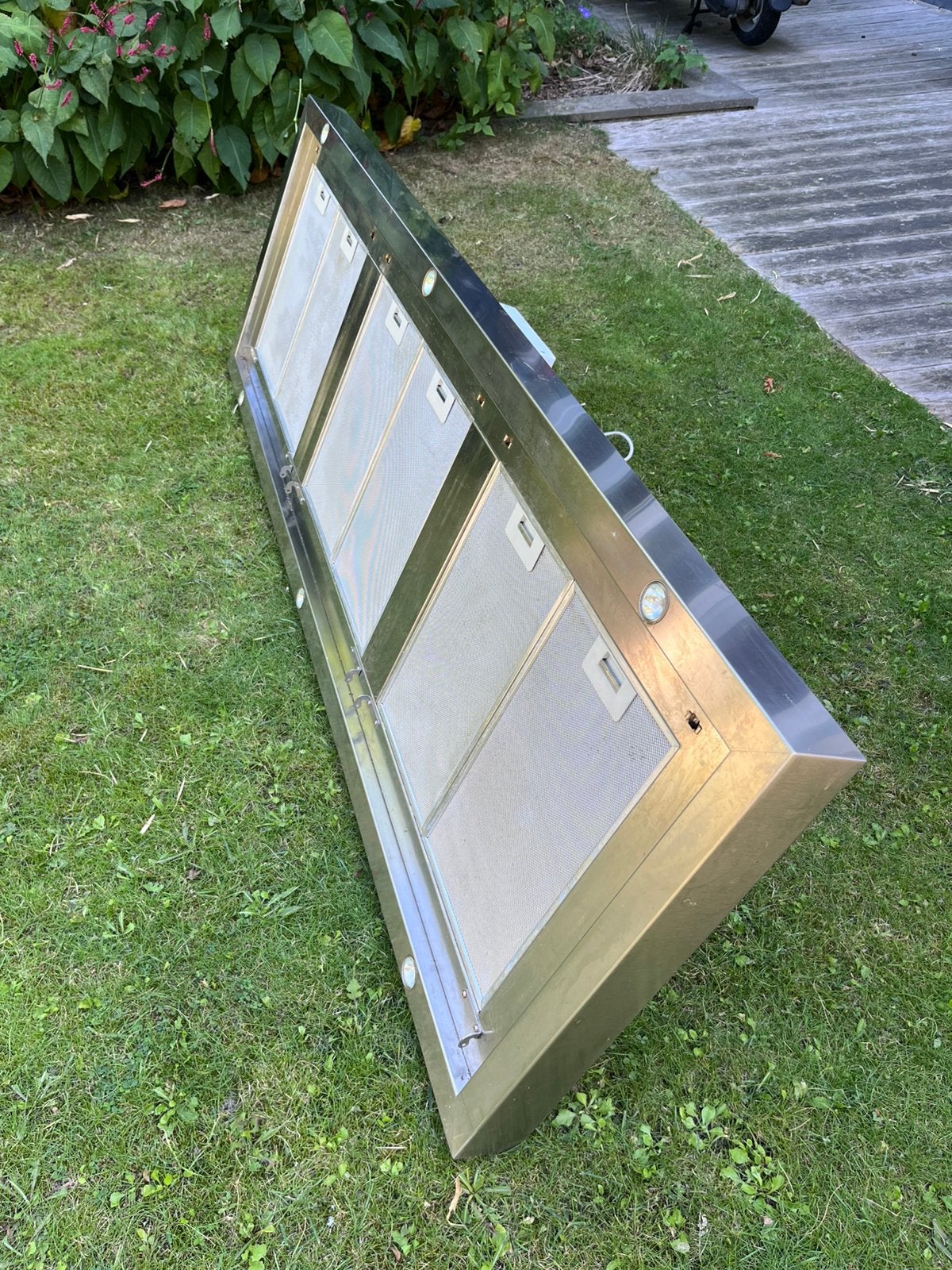 Wave Design RVS eiland afzuigkap – 180cm, Witgoed en Apparatuur, Afzuigkappen, Ophalen, Gebruikt, Vrijstaand, Motor