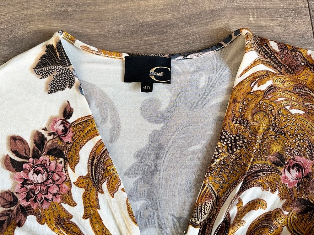 Mooie Roberto Cavalli Jurk - 97 (Size IT|40/NL|36) € 145,-, Kleding | Dames, Jurken, Overige kleuren, Ophalen of Verzenden, Zo goed als nieuw